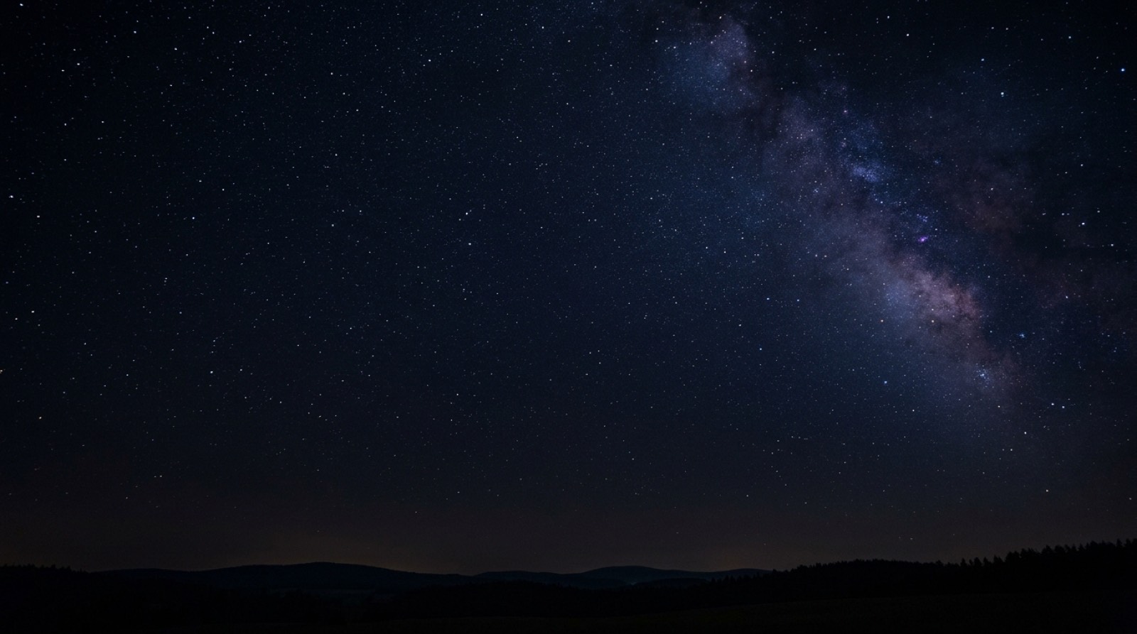 Céu estrelado à noite no fundo
